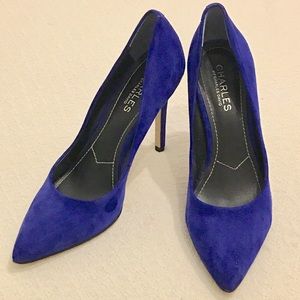 Charles by Charles David Blue Suede Pumps